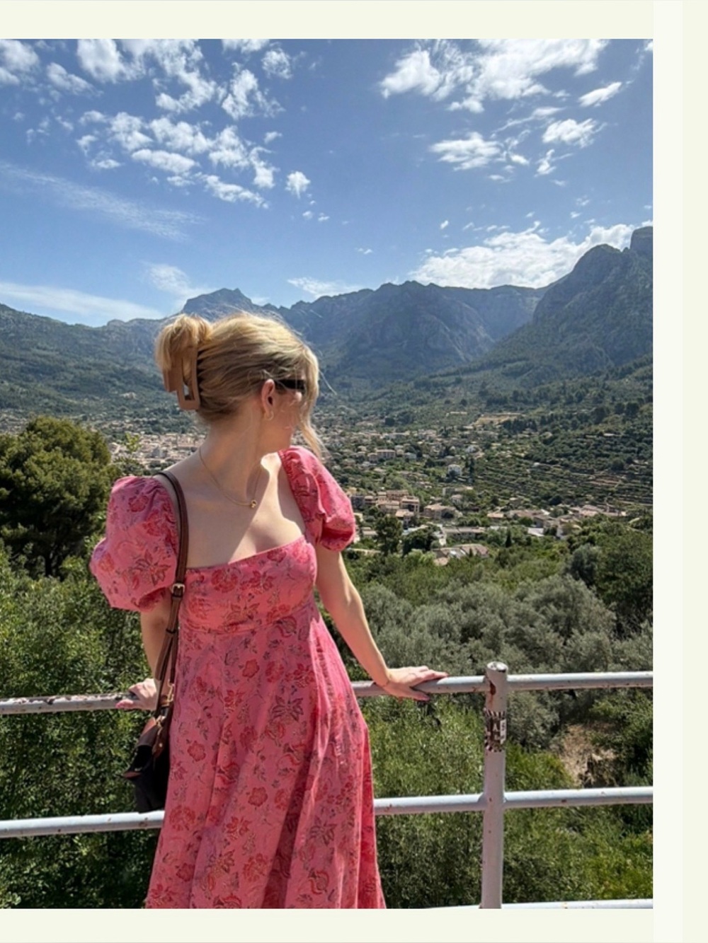 Hill House The Matilda Midi Dress in Pink Combo Size Small